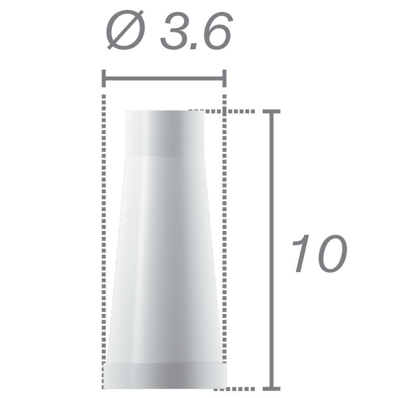 Chape calcinable anti-rotationnelle + vis Ø 3.6 NP- DIRECT CLIP