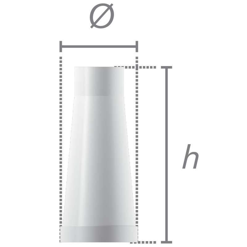 Chape calcinable anti-rotationnelle + vis Ø 4.8 RP- DIRECT CLIP