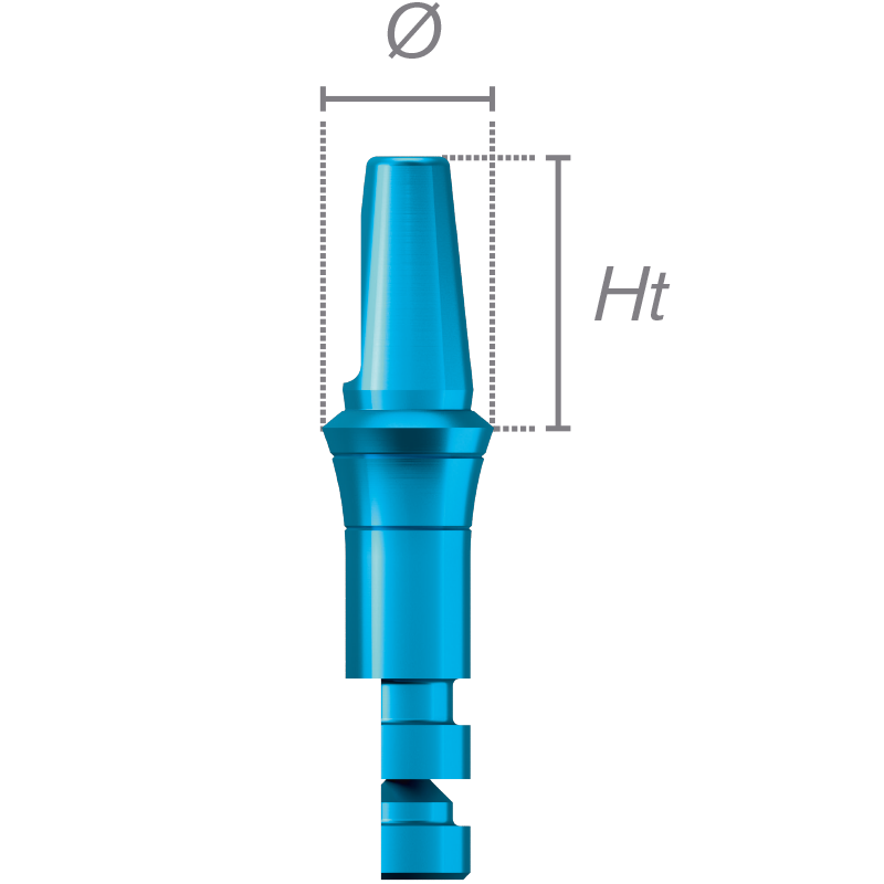 Analogo dell'abutment Direct Clip