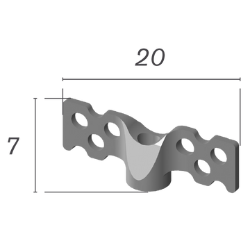 Chapes à aillettes + vis All in Bar