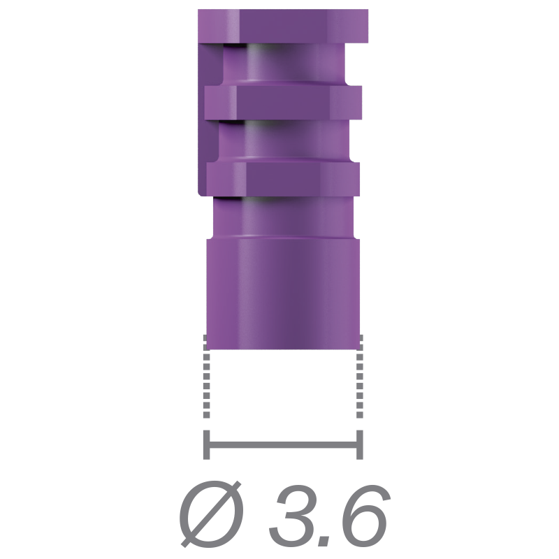 Transfert clipsable (technique ciel fermé) pour pilier Direct Clip