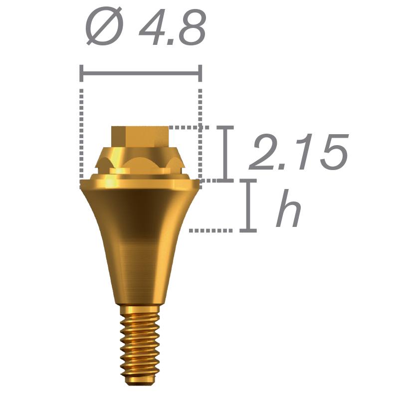 Pilier Tétra droit + vis